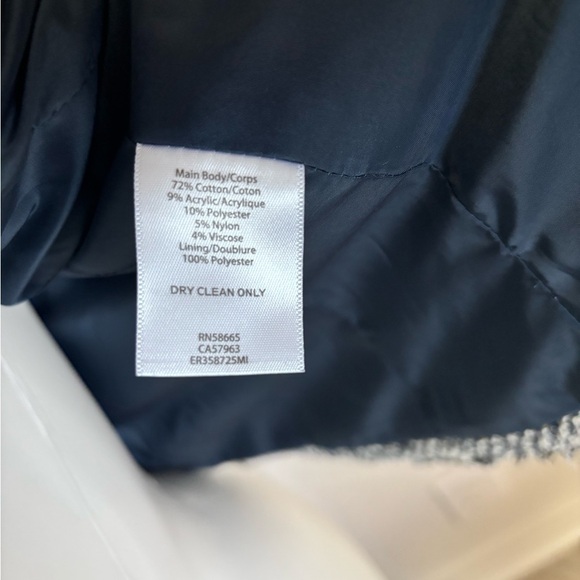 Emerson Rose Blue Tweed Jacket Women’s Medium M Zipper MSRP $199. - Picture 9 of 10